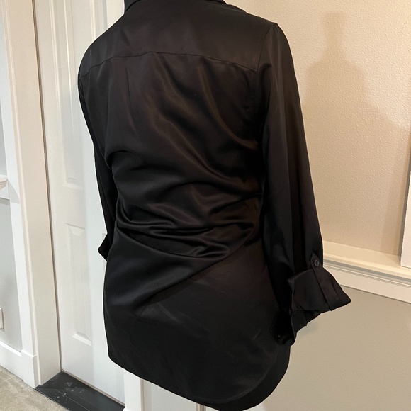 Black Button Up Top - Picture 6 of 7